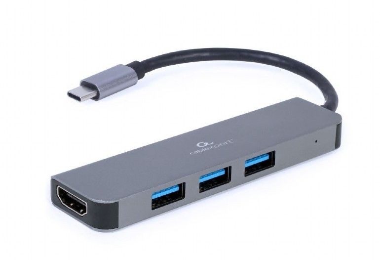 Gembird A CM COMBO2 01 USB Type C 2 In 1 Multi Port Adapter