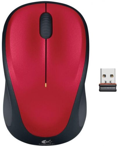 Logitech M235 vezeték nélküli egér, piros