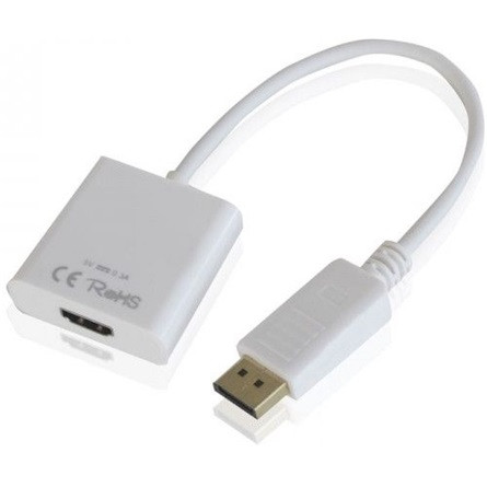 Approx DisplayPort -> HDMI M/F adapter 0.15m fehér (APPC16)