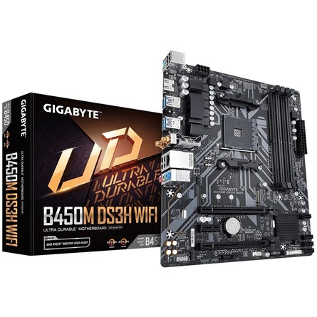 Gigabyte B450M DS3H WIFI desktop alaplap microATX