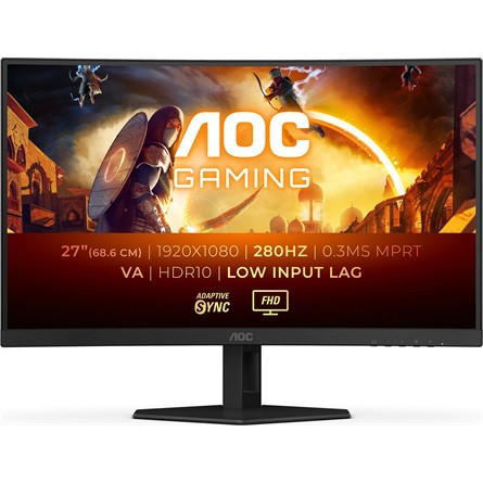 27" AOC C27G4ZXE ívelt gaming monitor