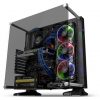 Thermaltake Core P3 Tempered Glass Edition táp nélküli ablakos Mid Tower számítógépház fekete