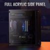 Aerocool Split RGB ATX Fekete Akril üveg