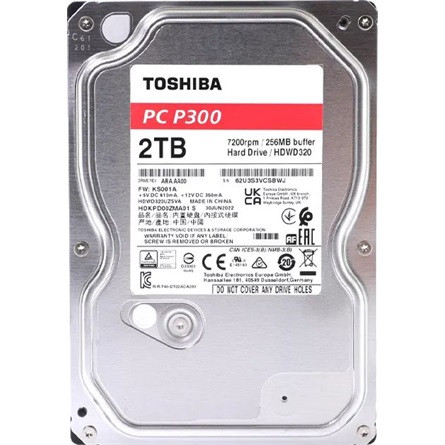 2TB Toshiba P300 SATA3 HDD (HDWD320UZSVA)