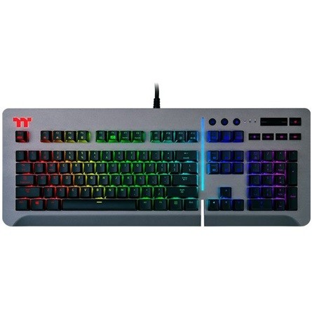 Tt eSPORTS Level 20 RGB USB angol gaming billentyűzet szürke (Cherry MX Speed Silver)