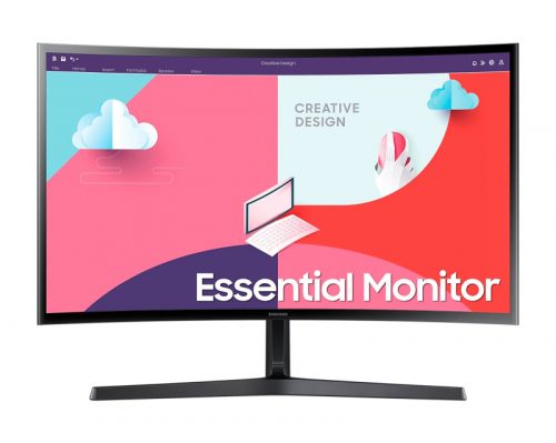 24" Samsung Essential S3 S36C S24C366EAU ívelt LED monitor