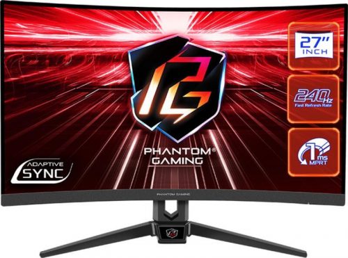 27" Asrock Phantom Gaming PG27F15RS1A ívelt LED gaming monitor