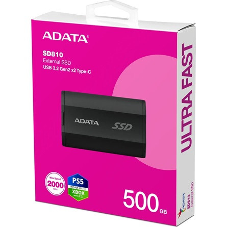 500GB ADATA SD810 USB3.2 külső SSD fekete (SD810-500G-CBK)